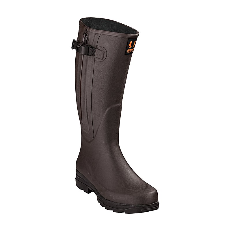 Nordforest Hunting Jagd-Gummistiefel Hubertus Light Zip, brown, Größe 46