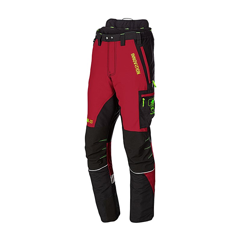 SIP Protection Schnittschutz-Bundhose Canopy Air-Go, rot-schwarz, Größe S