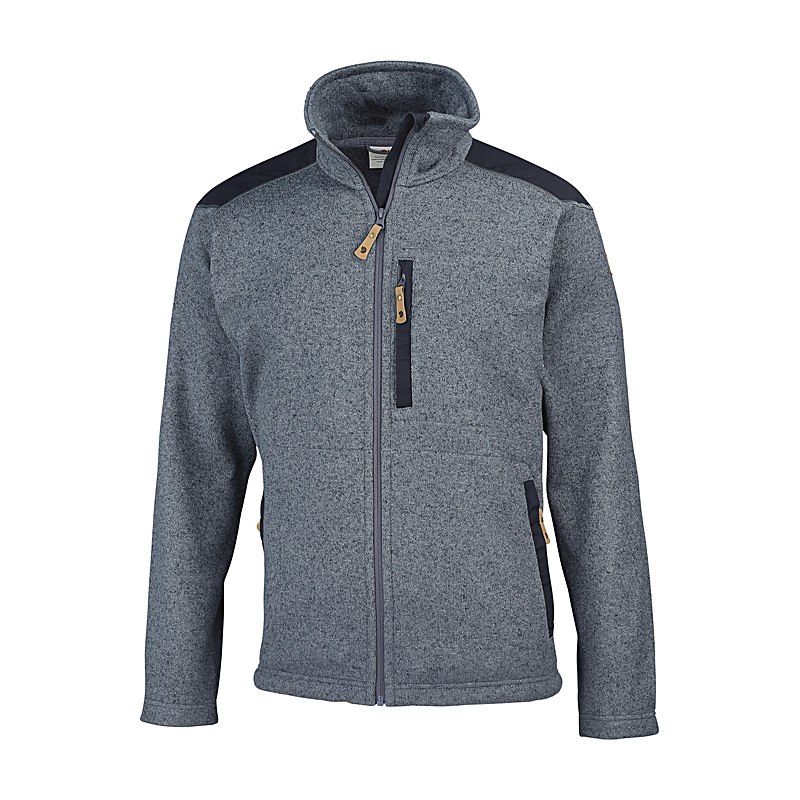 Fjällräven Herren-Fleecejacke Buck, grey-melange, Größe XXL