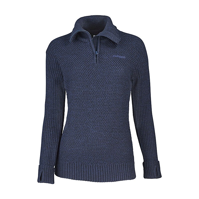 Bergans Pullover Ulriken Jumper, navy blue, Größe XS