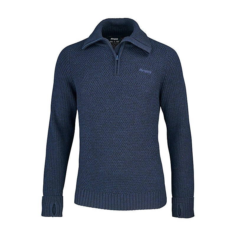 Bergans Pullover Ulriken Jumper, navy blue, Größe XL