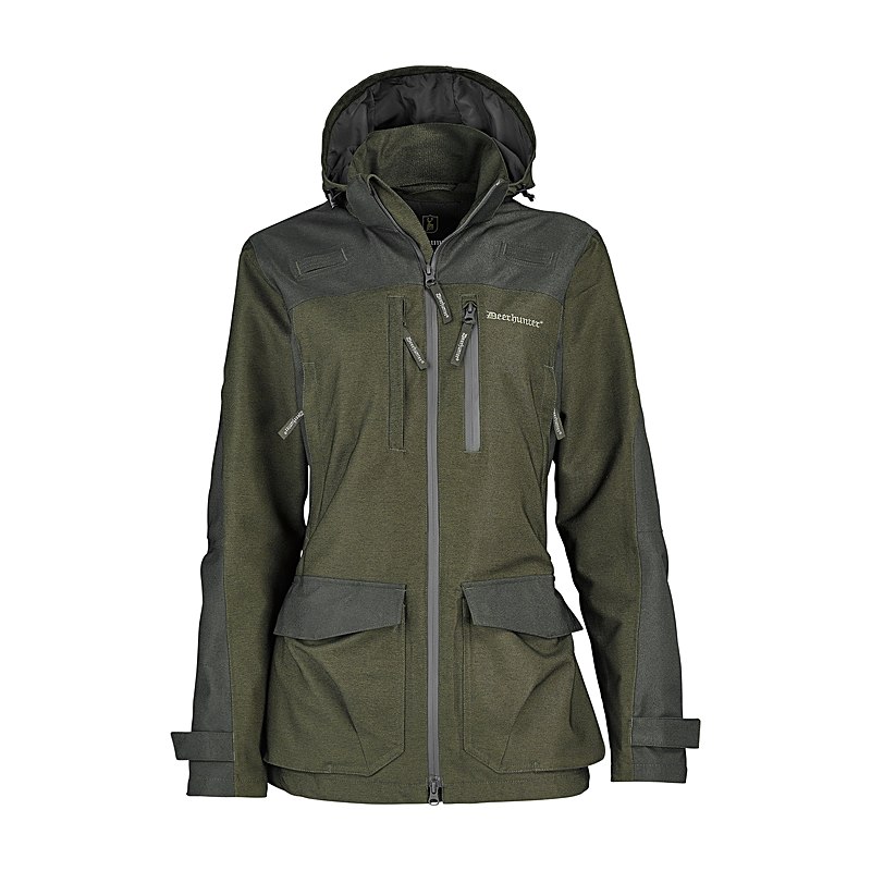Deerhunter Jagdjacke Lady Chasse, olive night melange, Größe 46