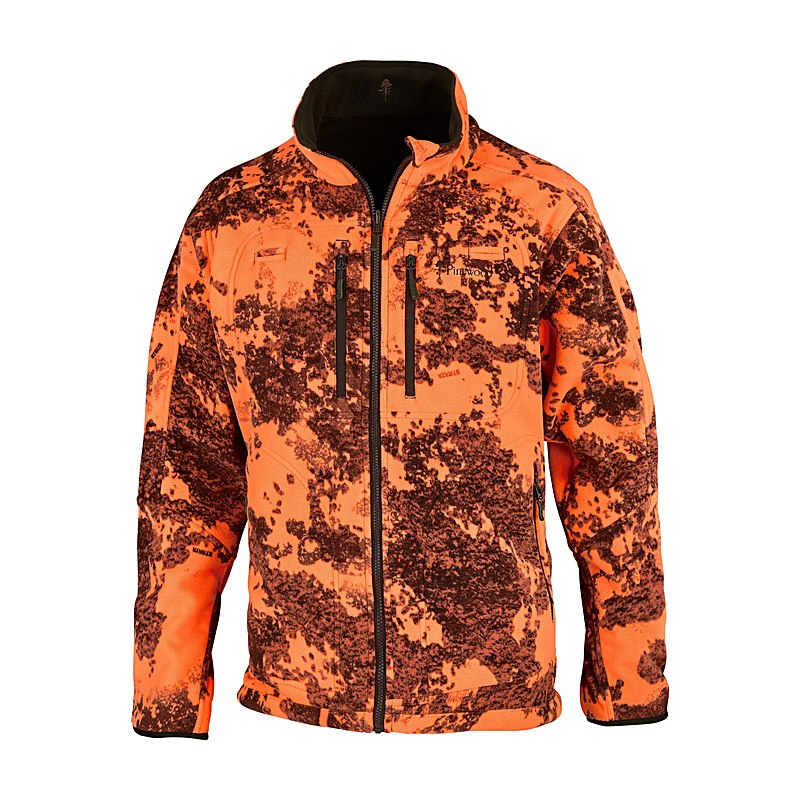 Pinewood Fleecejacke Furudal Reversible Camou, h.brown/strata blaze, Größe XXL