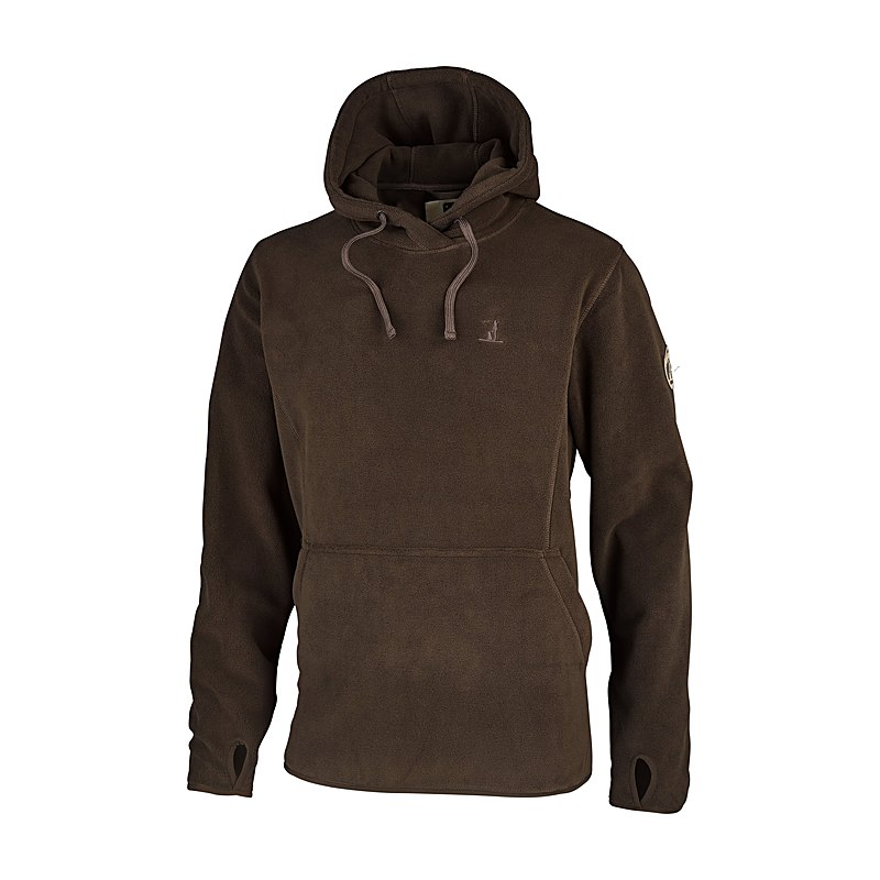 Percussion Herren-Fleecehoodie, braun, Größe XXL