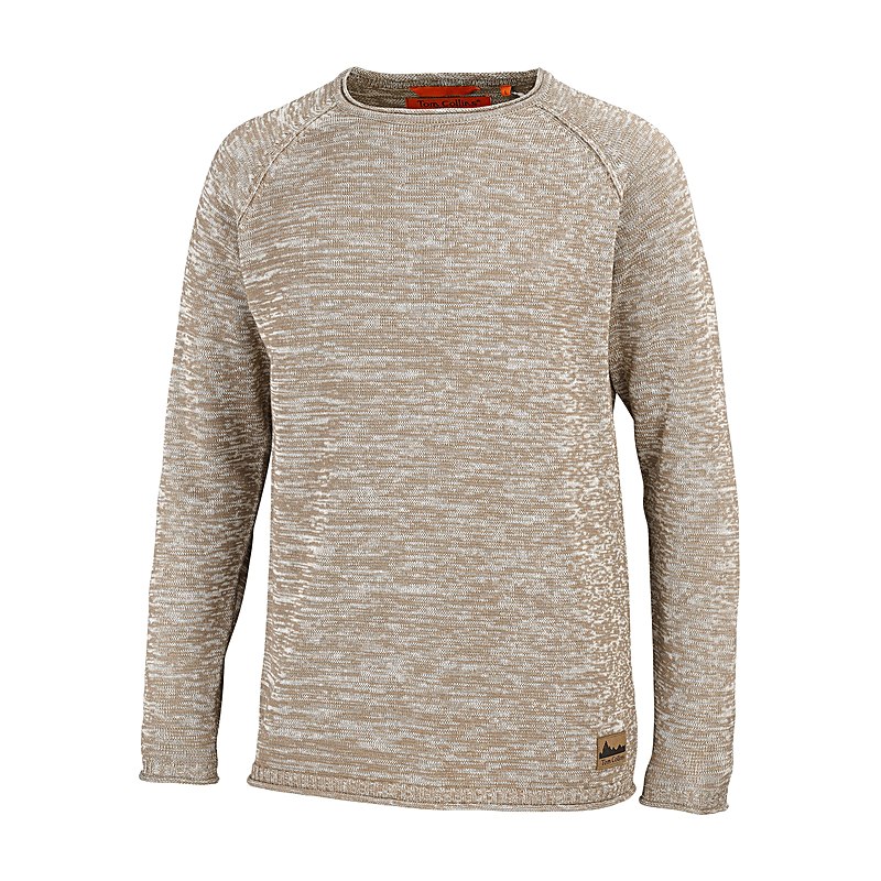 Tom Collins Pullover Rundhals, ecrue, Größe XXL