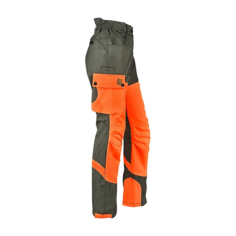 Hubertus Damen-Hundeführerhose Dog Keeper, oliv-orange, Größe 52