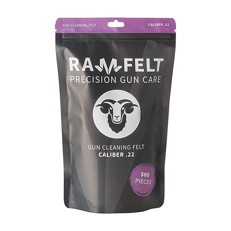 Ramfelt Laufreiniger für Büchsen, Kaliber 5,6 mm (.22), 500 Stück