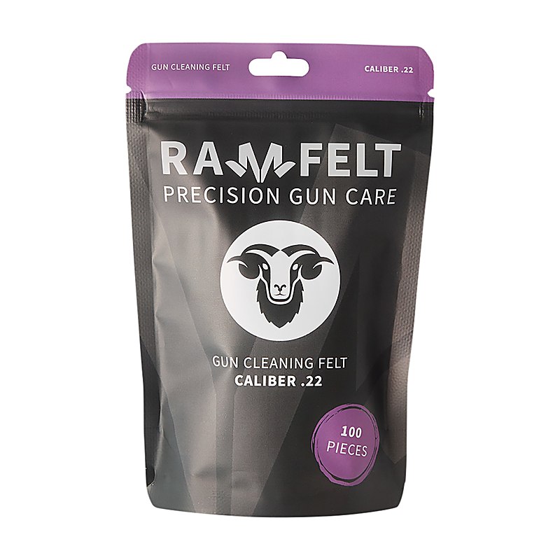 Ramfelt Laufreiniger für Büchsen, Kaliber 5,6 mm (.22), 100 Stück
