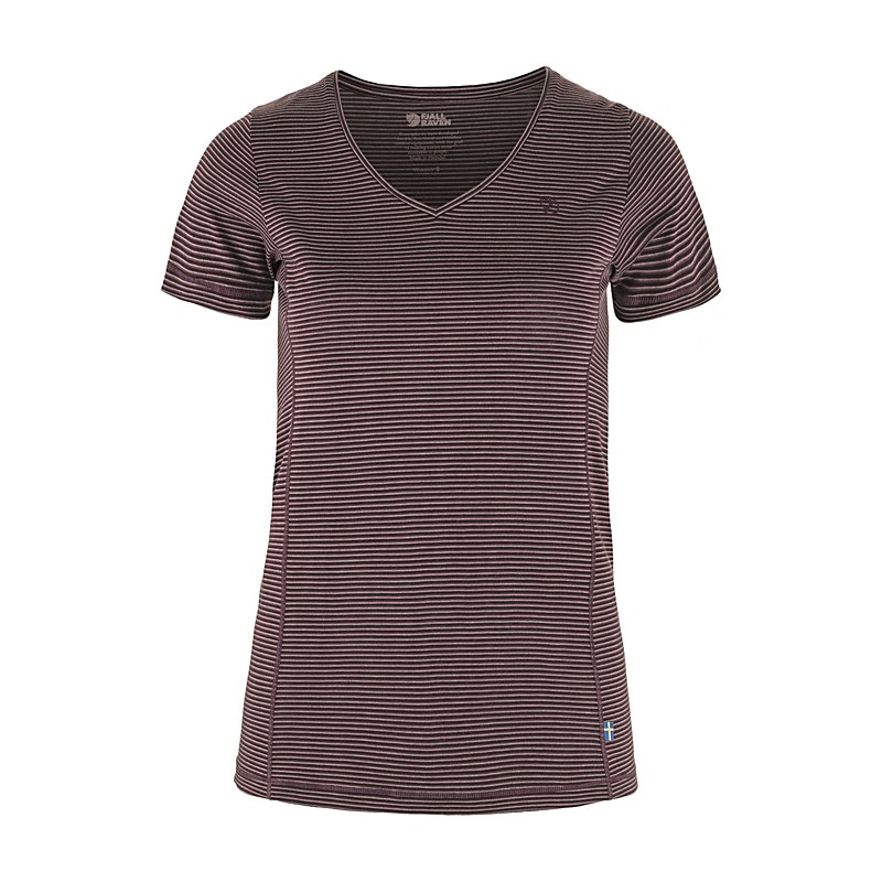 Fjällräven Damen-T-Shirt Abisko Cool, port, Größe XS