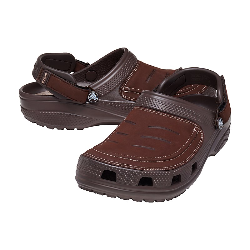 Crocs Clogs Yukon Vista II LiteRide, espresso-mushroom, Größe 48/49
