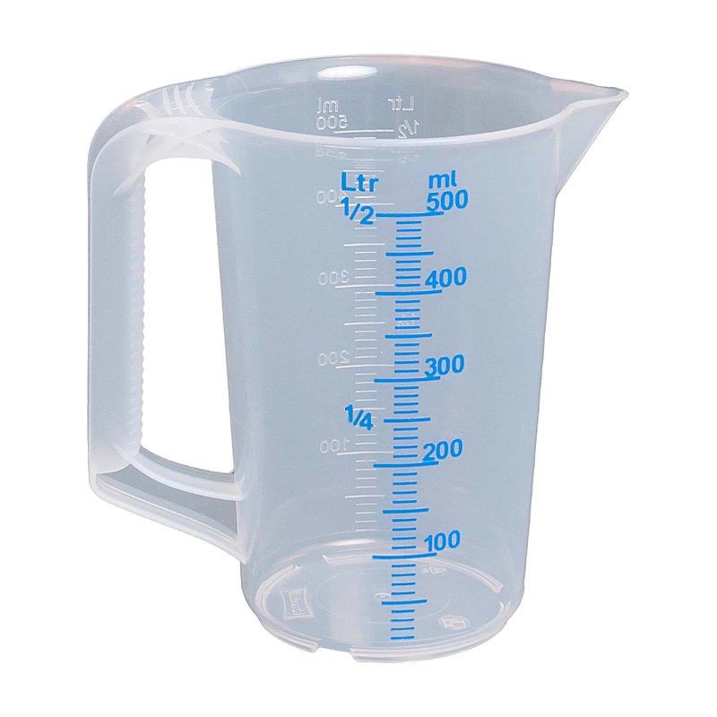 Hünersdorff Messkanne aus Polypropylen, Fassungsvermögen 500 ml