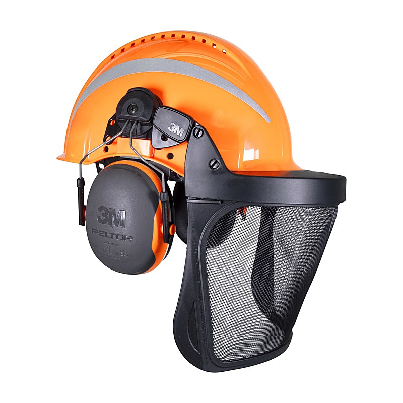 Peltor Kopfschutz-Kombination G3000M mit Reflex-Streifen, X4P3E, V5B, orange