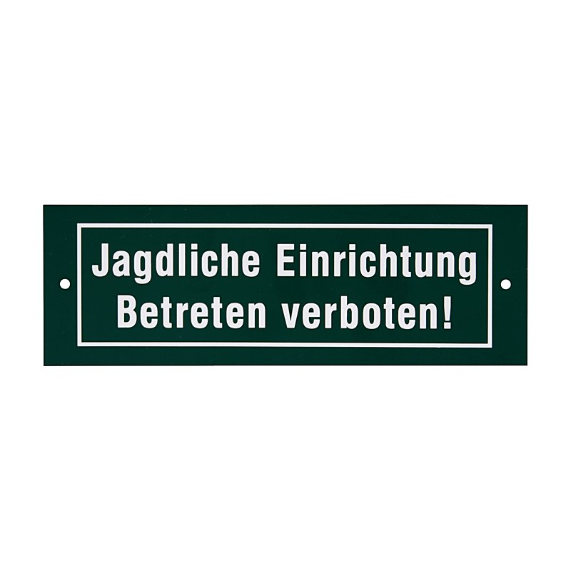 Schild Jagdliche Einrichtung – Betreten verboten