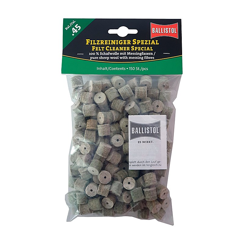 Ballistol Filzreiniger Spezial, Beutel à 150 Stück, Kaliber .43