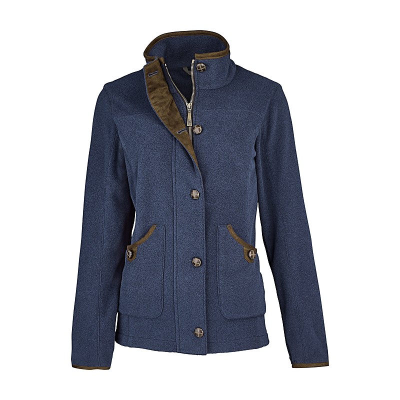 Baleno Fleecejacke Claire, midnight blue, Größe XXL