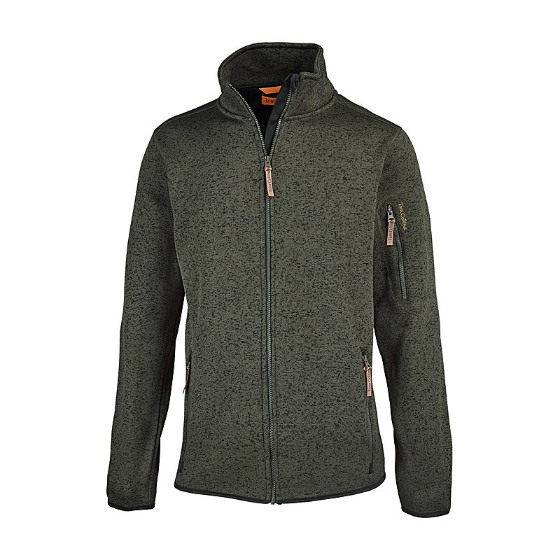 Tom Collins Fleecejacke Strick, schilf, Größe XXL