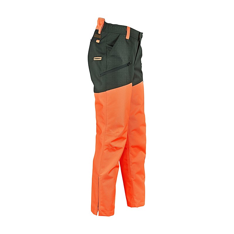 Percussion Jagdhose Predator R2, grün-orange, Größe 52