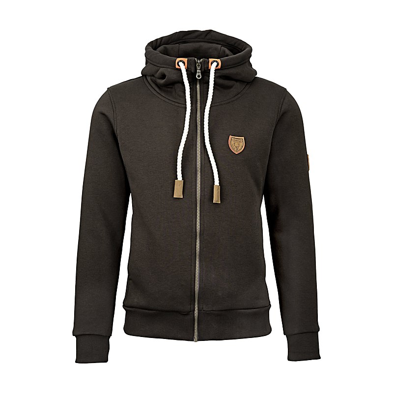 Hubertus Herren-Sweatjacke, oliv-braun, Größe M