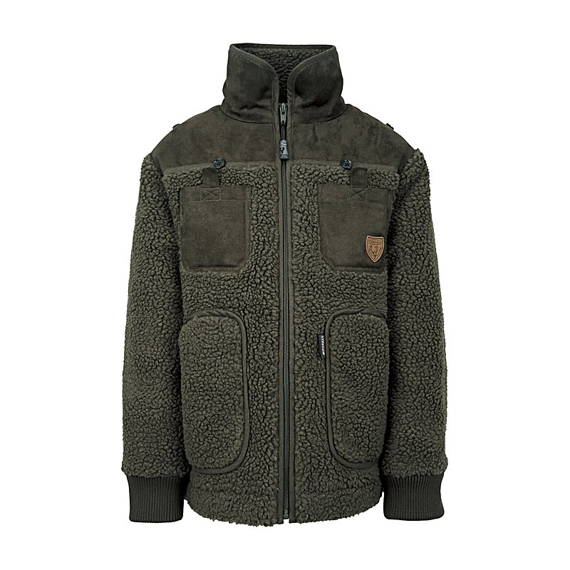 Hubertus Faserpelzjacke mit Miporex, oliv-orange, Größe 152