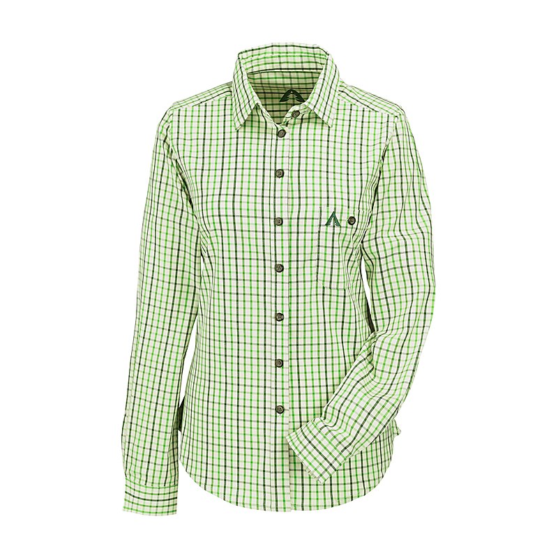 GRUBE Langarmbluse, off white check, Größe 42