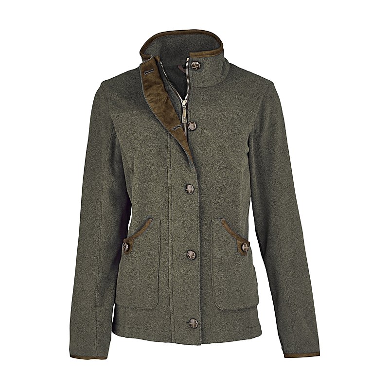 Baleno Fleecejacke Claire, moss green, Größe M