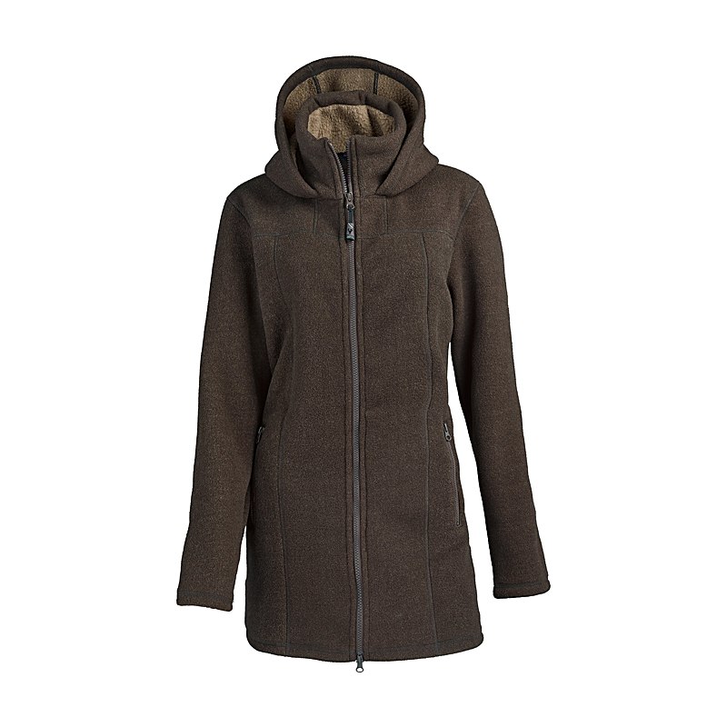 Hubertus Fleecemantel Polar, braun-beige, Größe 3XL