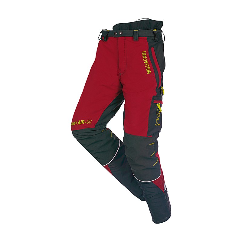 SIP Protection Schnittschutz-Bundhose Canopy Air-Go Donna, rot-schwarz, Größe XL