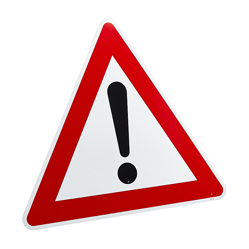 Schild Achtung Gefahrenstelle