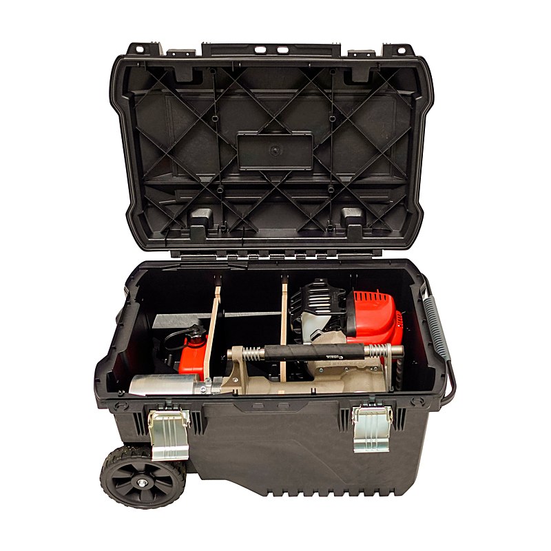 Transportbox für Motorpfahlramme