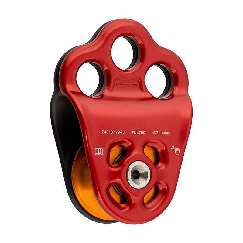 DMM Seilrolle Triple Attachment Pulley 2, red-grey