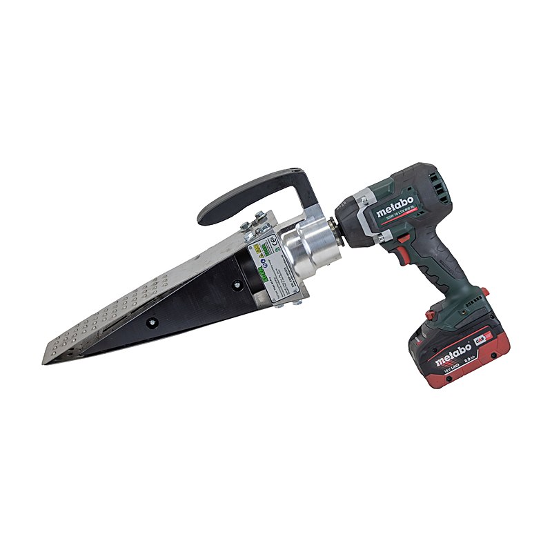 Eder Fällkeil-Set Titan 80 Pro mit Schlagschrauber Metabo SSW 18 LTX 800 BL, 2 Akkus 8,0 Ah und Ladegerät ASC 290