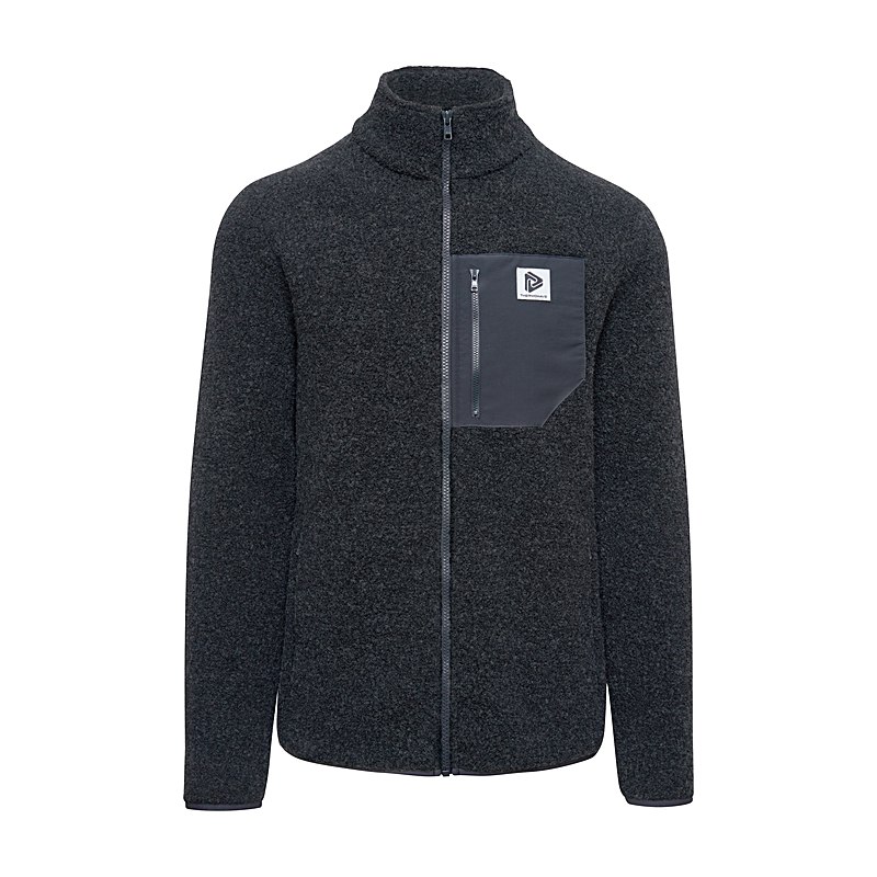 Thermowave Jacke ReNew Merino, dark grey melange, Größe L