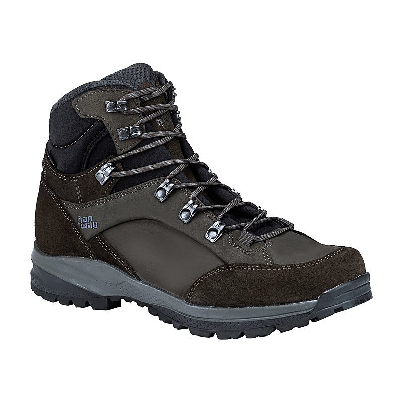 Hanwag Wanderschuhe Banks SF Extra GTX, mocca-asphalt, Größe 9