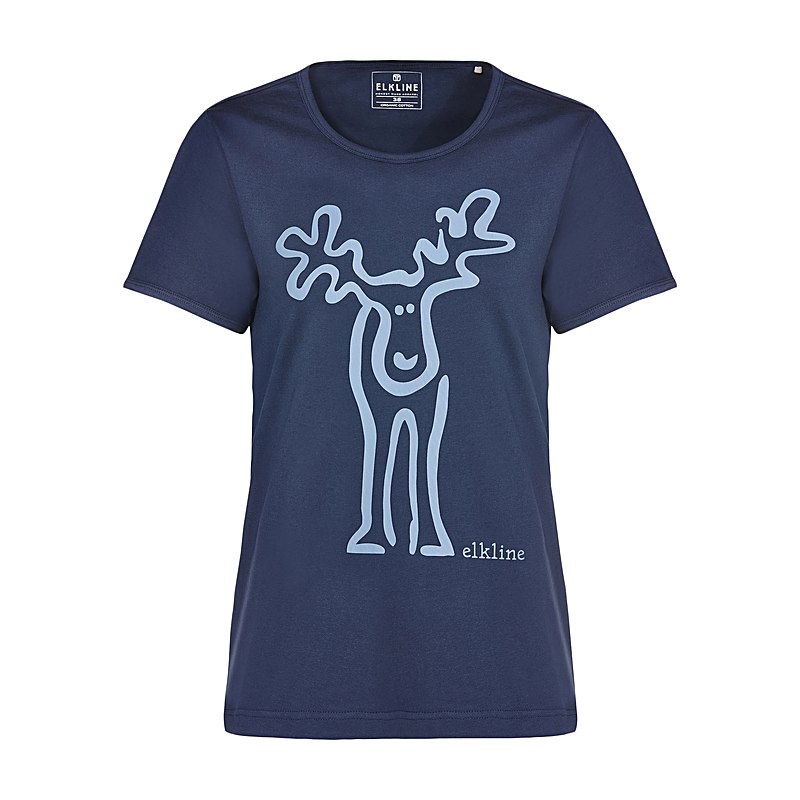 Elkline Damen-T-Shirt Rudolfine, darknavy, Größe 46