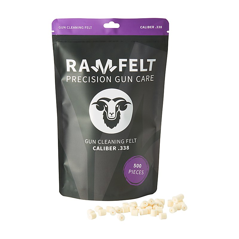 Ramfelt Laufreiniger für Büchsen, Kaliber 8,5 mm (.338), 500 Stück