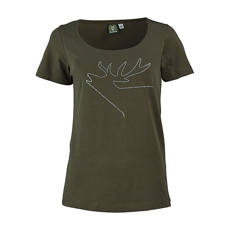 OS-Trachten T-Shirt, oliv, Größe M