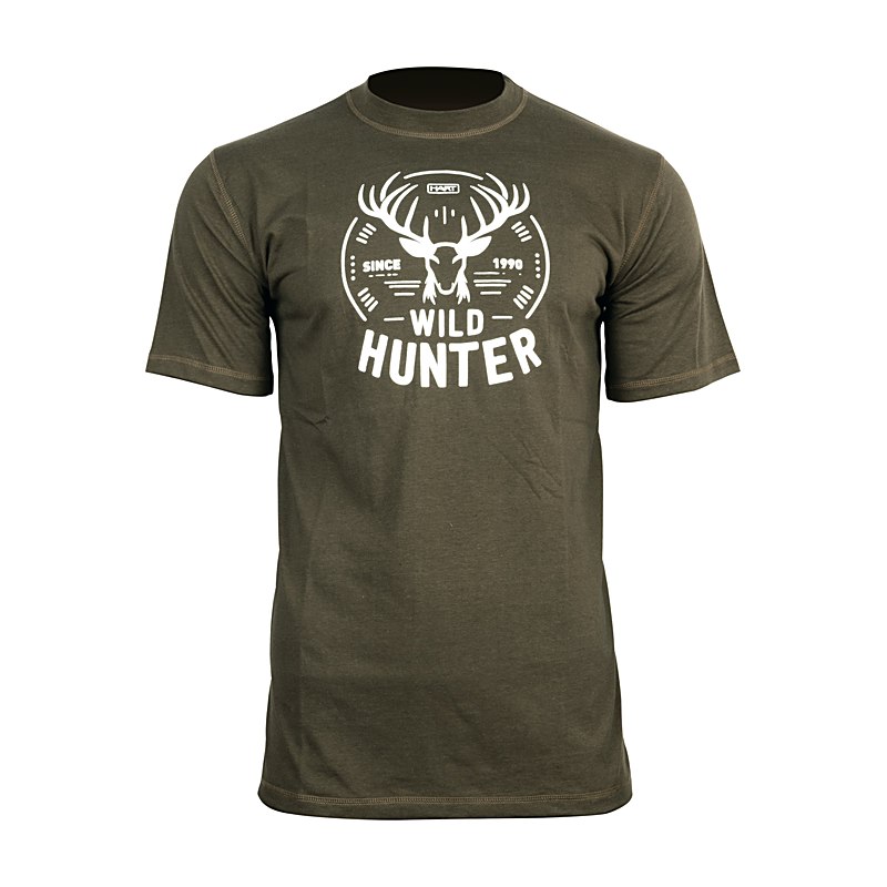 Hart T-Shirt Ground Horn, oliv, Größe M