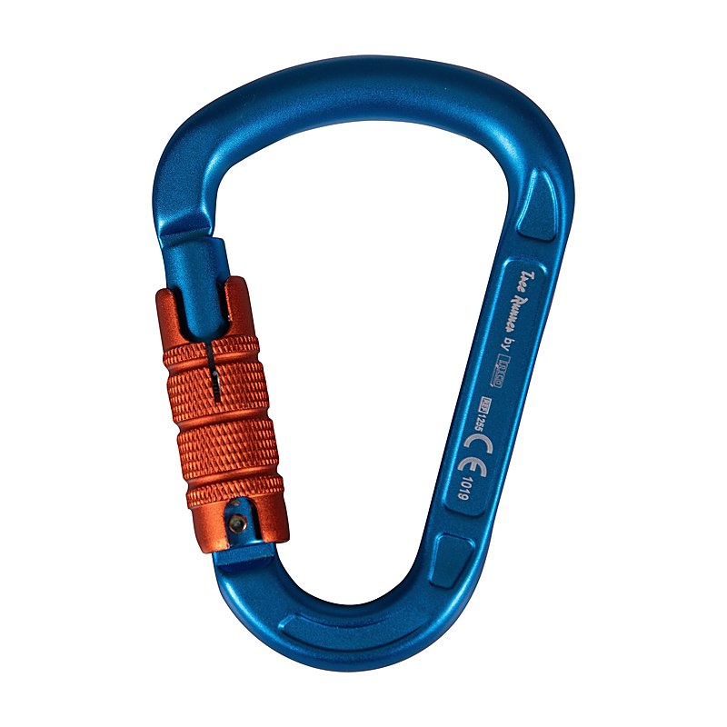 Tree Runner Karabiner HMS Evo Trilock, blau-orange