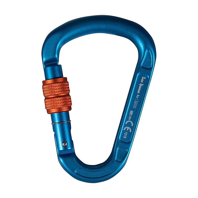 Tree Runner Karabiner HMS Evo Screw, blau-orange