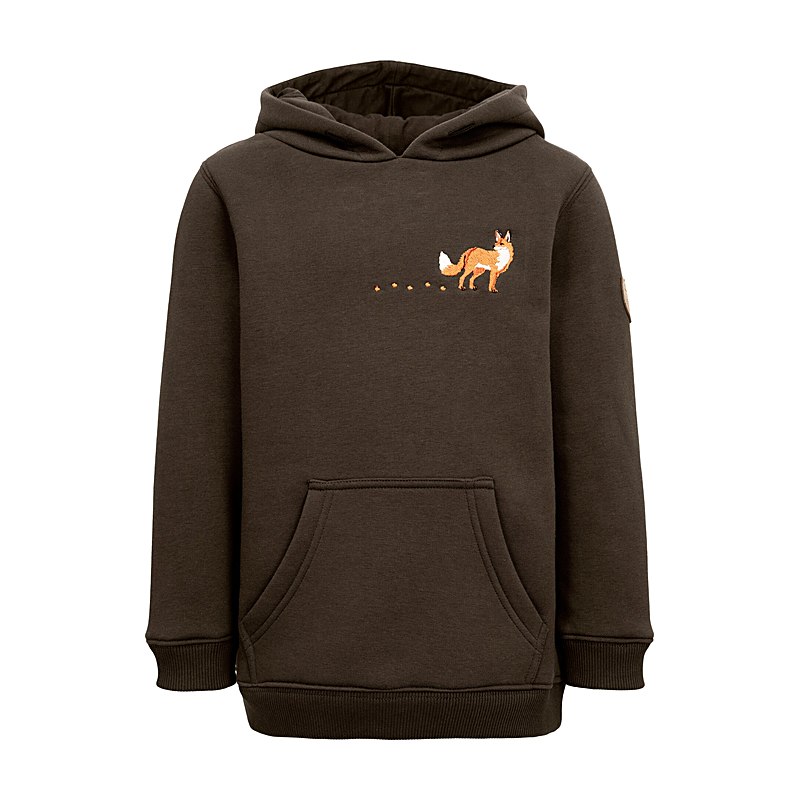 Hubertus Hoodie Spurensuche, oliv-braun, Größe 164