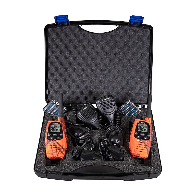 Midland G7 Pro Kofferset mit Headsets und Lautsprechermikrofonen