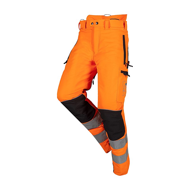 SIP Protection Schnittschutz-Bundhose Pro-Gression Flash, leuchtorange-schwarz, Größe L