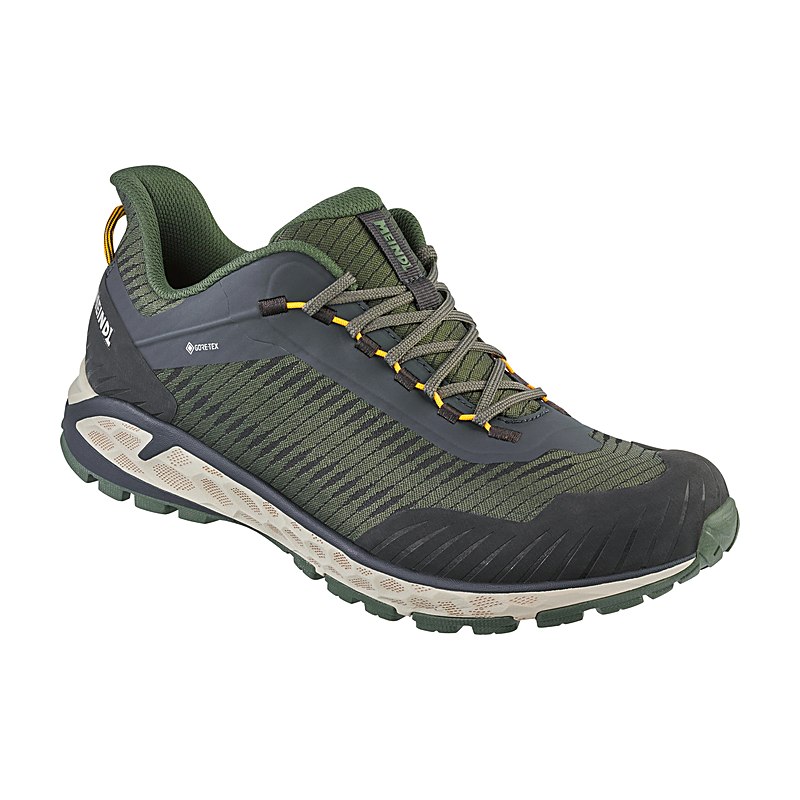 Meindl Freizeitschuhe Power Walker 4.2, oliv-orange, Größe 9