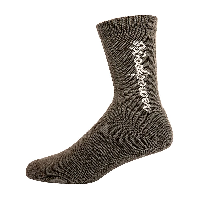 Woolpower Socken Logo 400, pine green, Größe 40/44