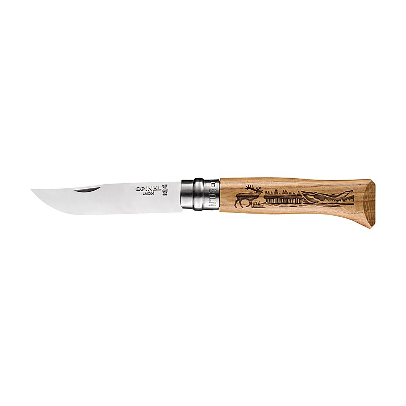 Opinel Messer Nr. 8 Animalia Hirsch