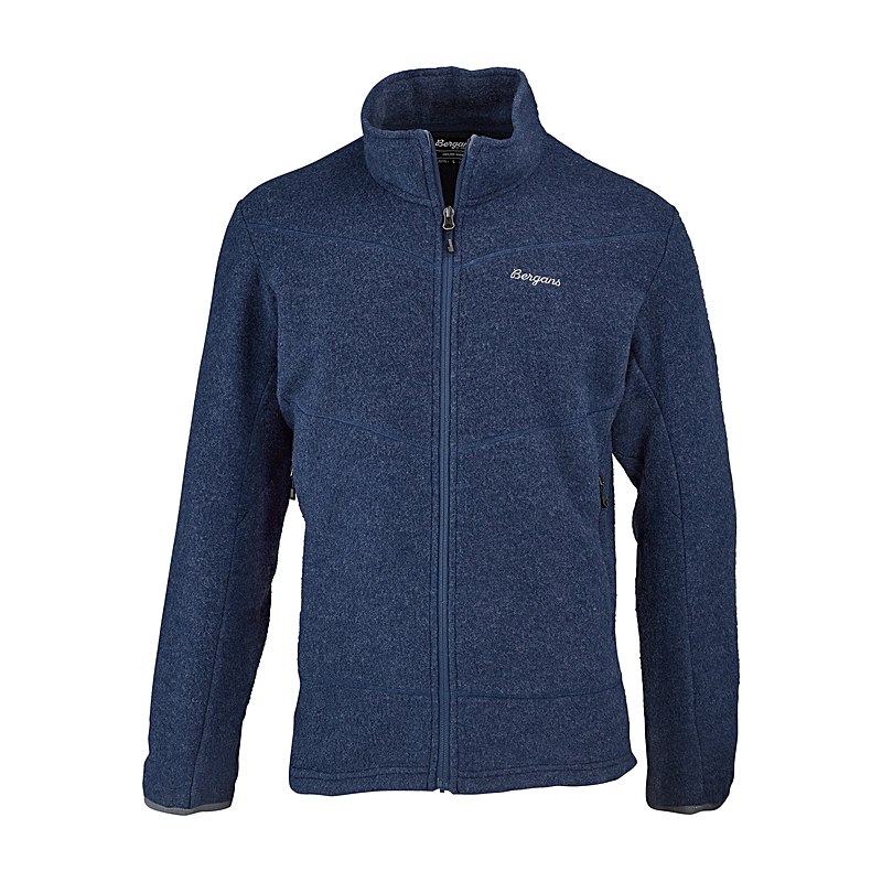 Bergans Jacke Rabot Merino Fleece, navy blue, Größe M