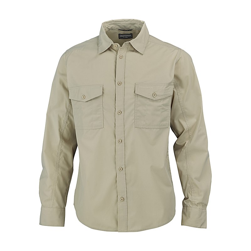 Craghoppers Langarmhemd Kiwi II Long, oatmeal, Größe XXL
