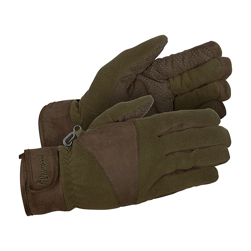 Pinewood Handschuhe Smaland Hunters Extreme Fleece, h.brown-suede brown, Größe 7