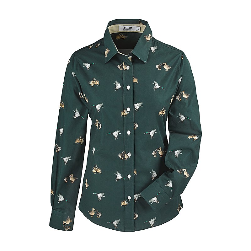 Baleno Langarmbluse Laura, duck print, Größe M