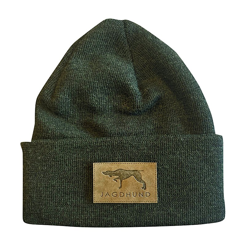 Jagdhund Strickmütze Merino Mank, oliv, Größe one size